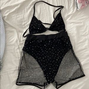 Two piece sparkle set